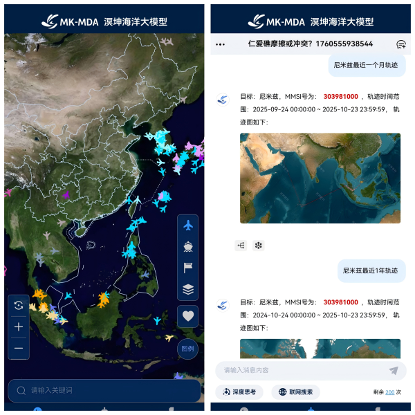 MK-MDA mobile tracking and search views